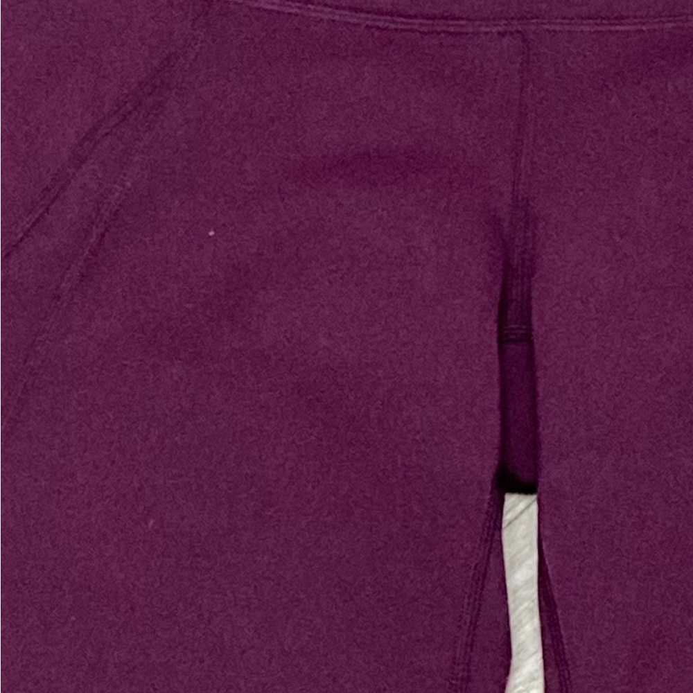 Athleta Power Ananda Split Leg Capri Stretch Legging New Sz S In Berry - Picture 9 of 10